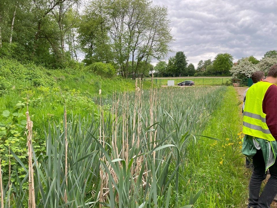 Rückhaltebecken mit Pumpstation
