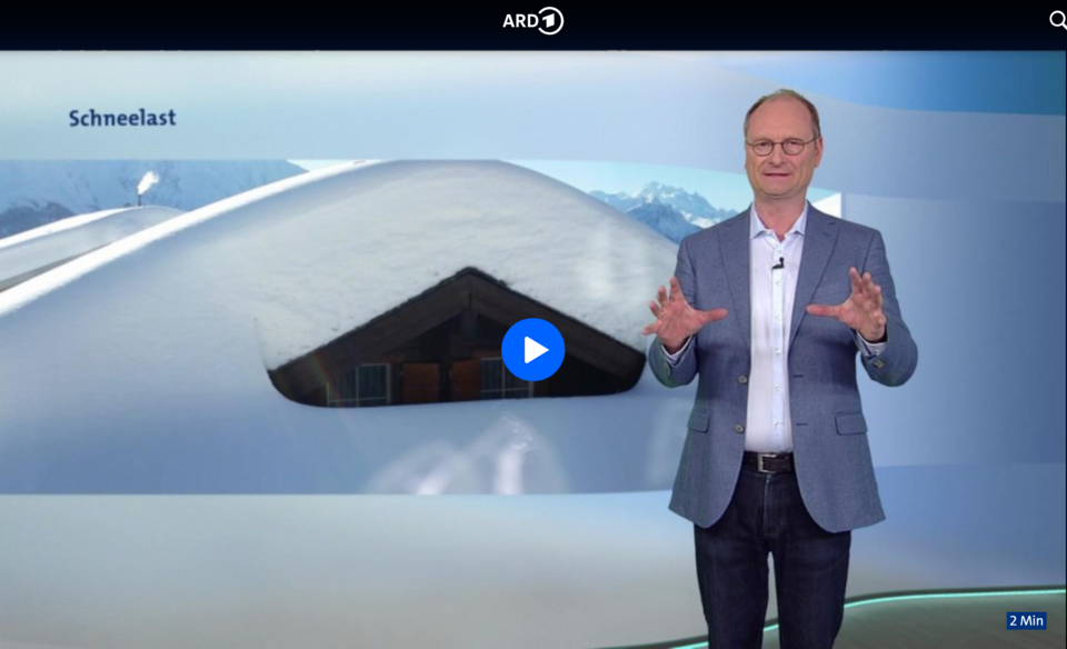 Schneelast - Wie schwer ist nasser Schnee? | ARD