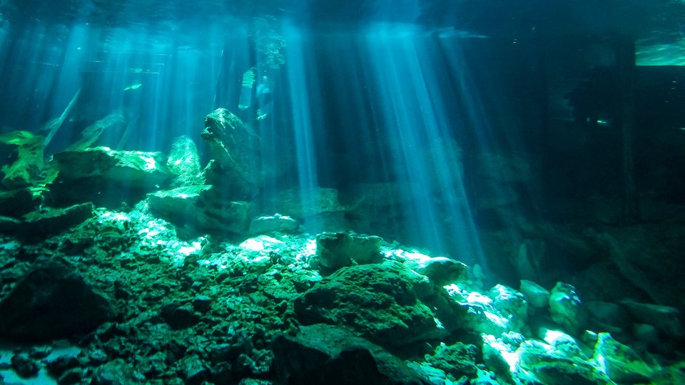 Cenotes Dos Ojos in Yucatan, Mexico